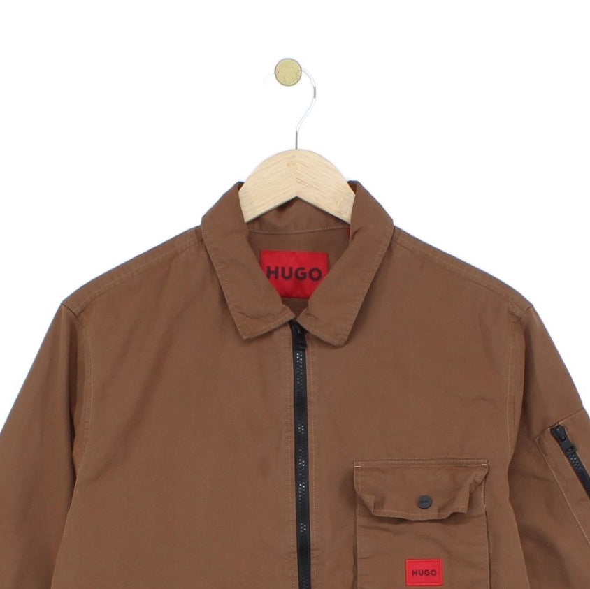 Mens Jacket Lightweight Full Zip Long Sleeve Pocket