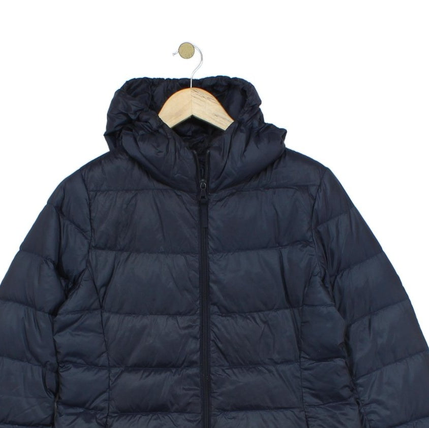 Womens Quilted Coat Puffer Hooded Full Zip Down