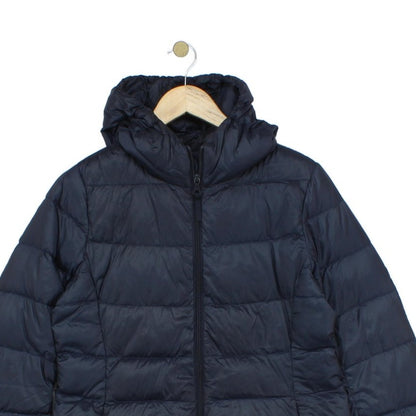 Womens Quilted Coat Puffer Hooded Full Zip Down