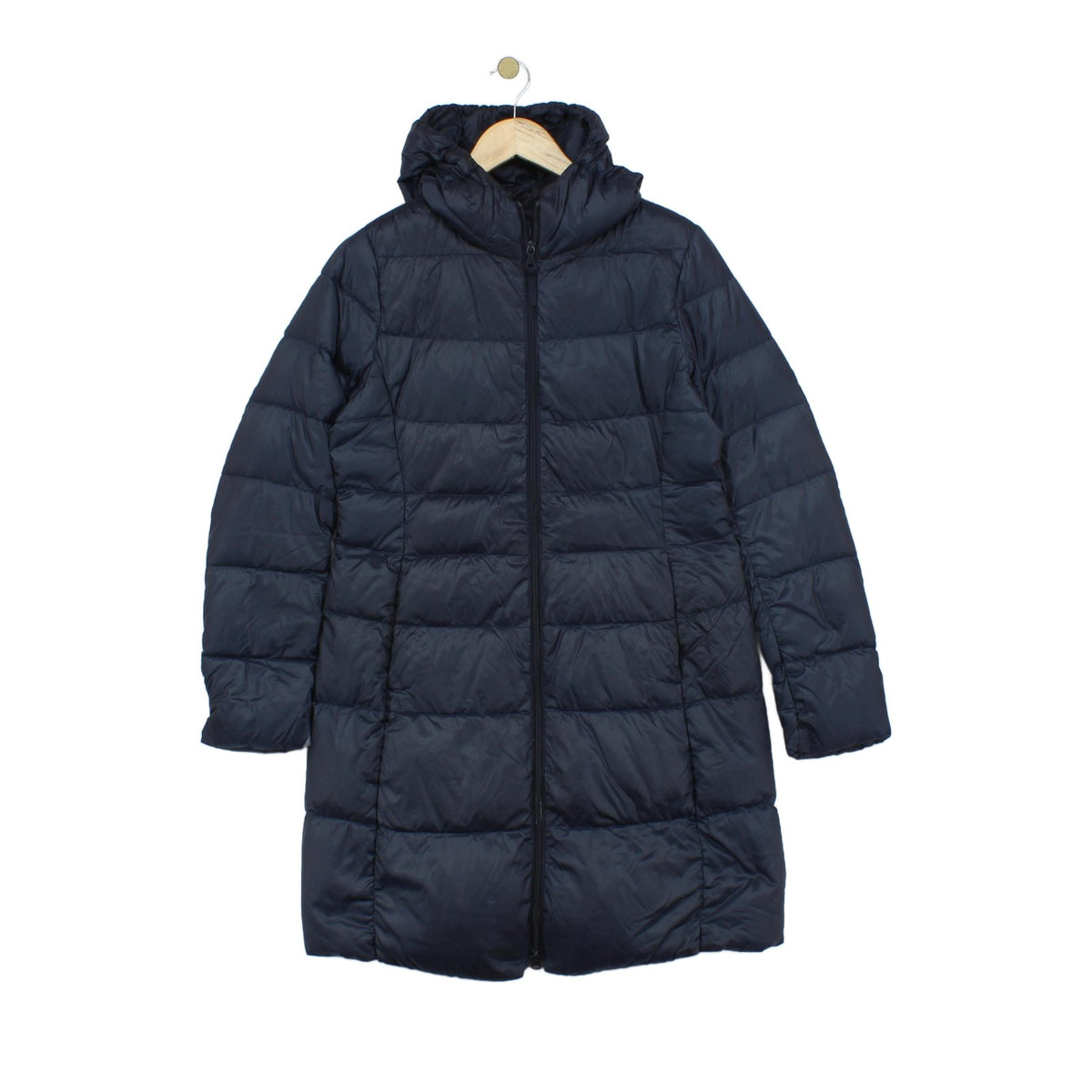 Womens Quilted Coat Puffer Hooded Full Zip Down