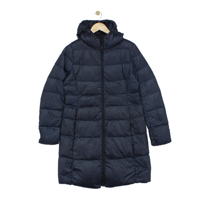 Womens Quilted Coat Puffer Hooded Full Zip Down