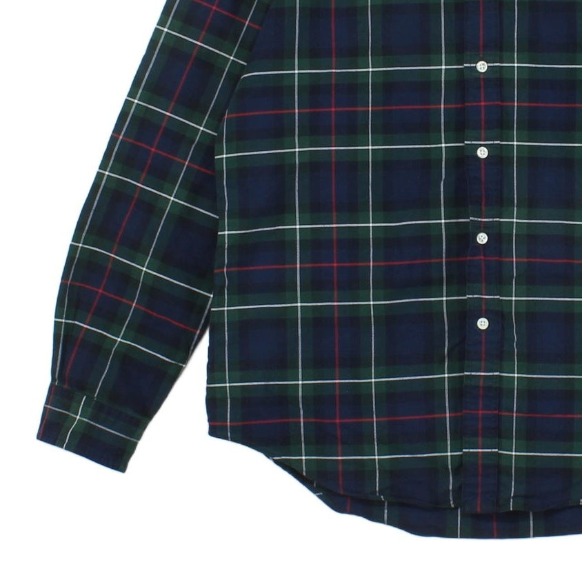 Mens Plaid Shirt Classic Fit Long Sleeve