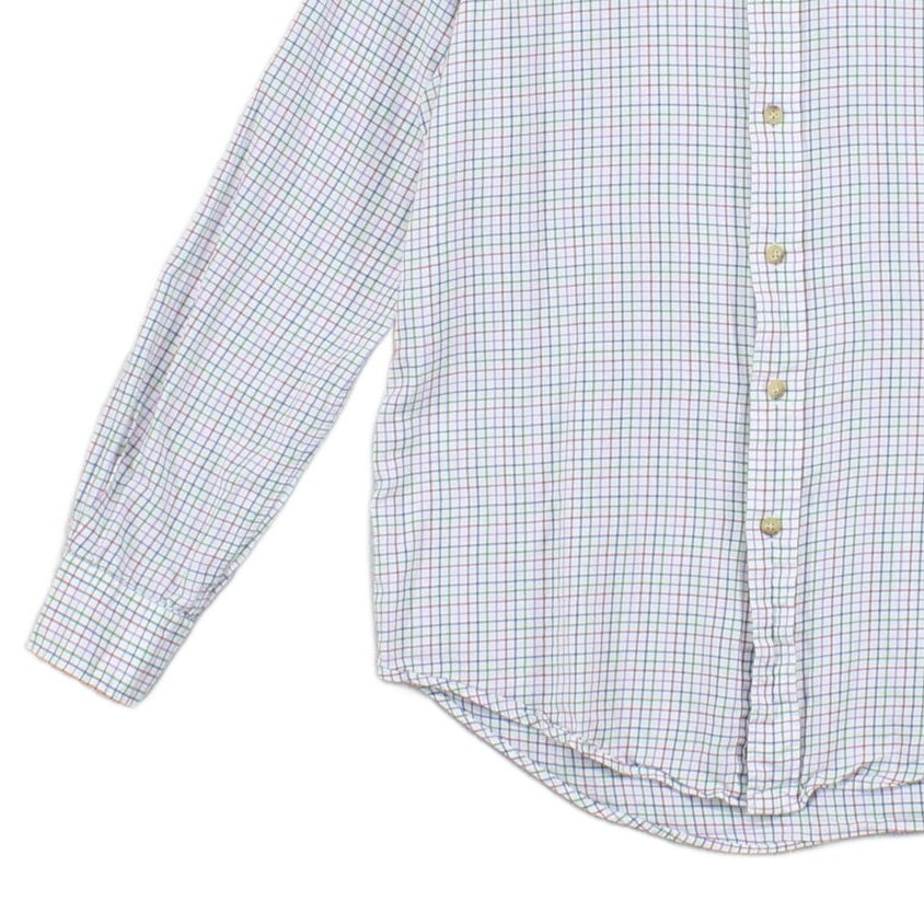 Mens Check Shirt Button Down Classic