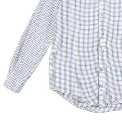 Mens Check Shirt Button Down Classic