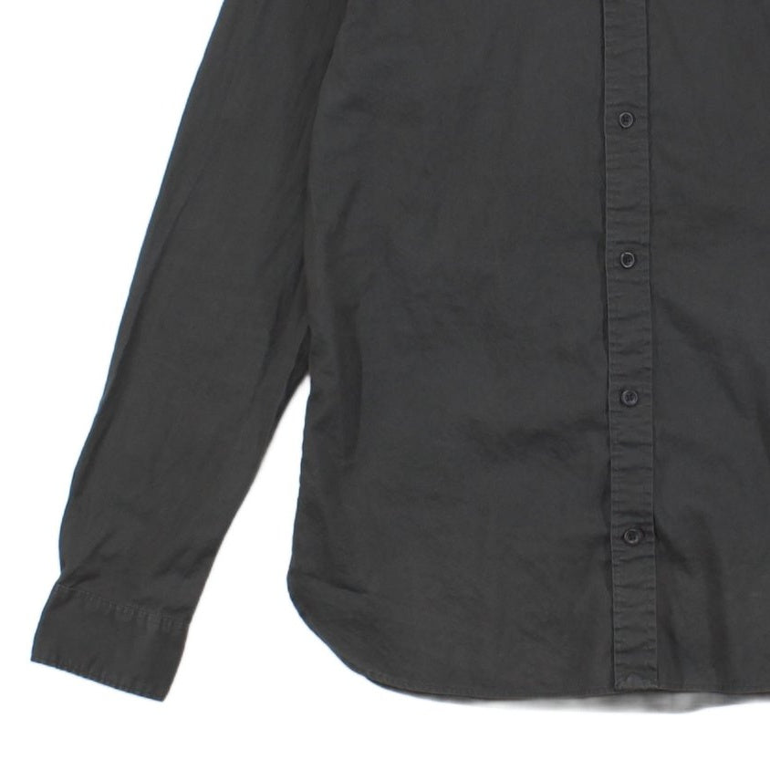 Mens Shirt Button Up Long Sleeve Modern