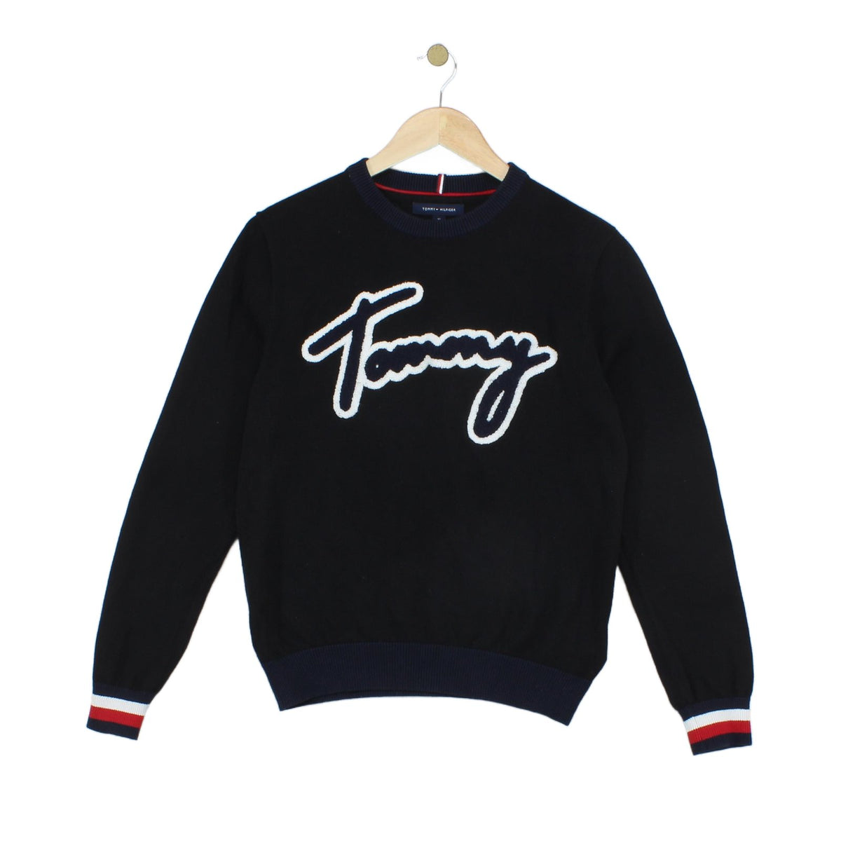 Mens Jumper Logo Crew Neck Cotton