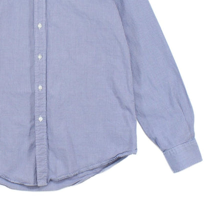 Mens Check Shirt Custom Fit Button Down Long Sleeve