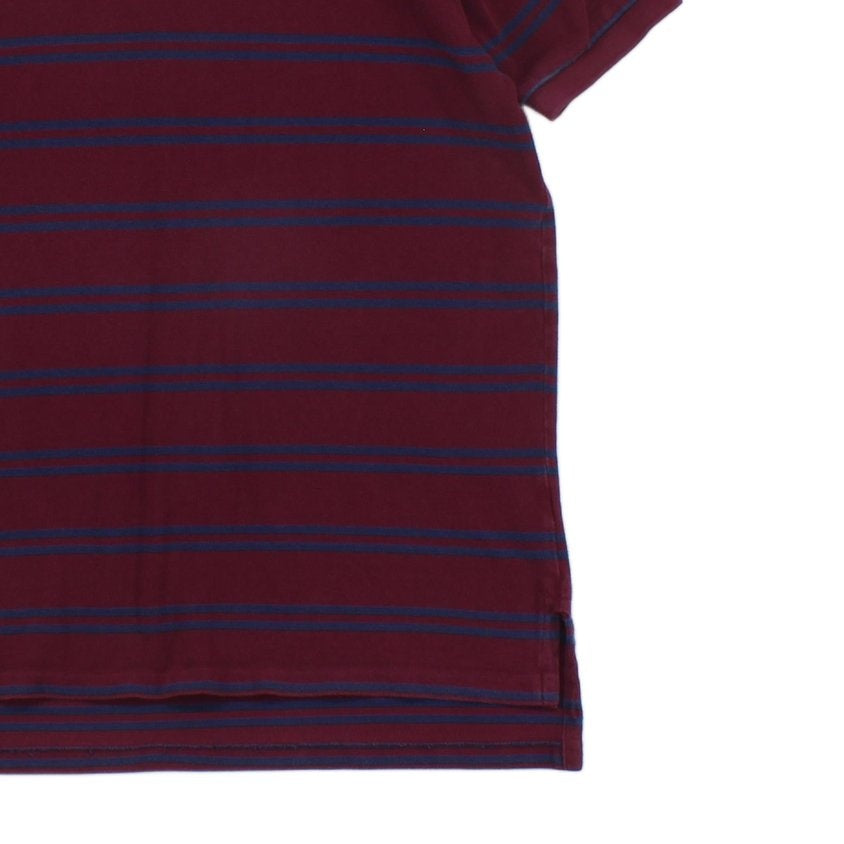 Mens Striped Polo Shirt Short Sleeve Classic