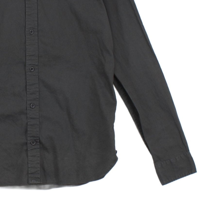 Mens Shirt Button Up Long Sleeve Modern