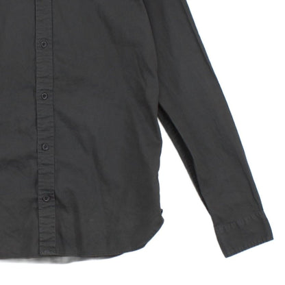 Mens Shirt Button Up Long Sleeve Modern