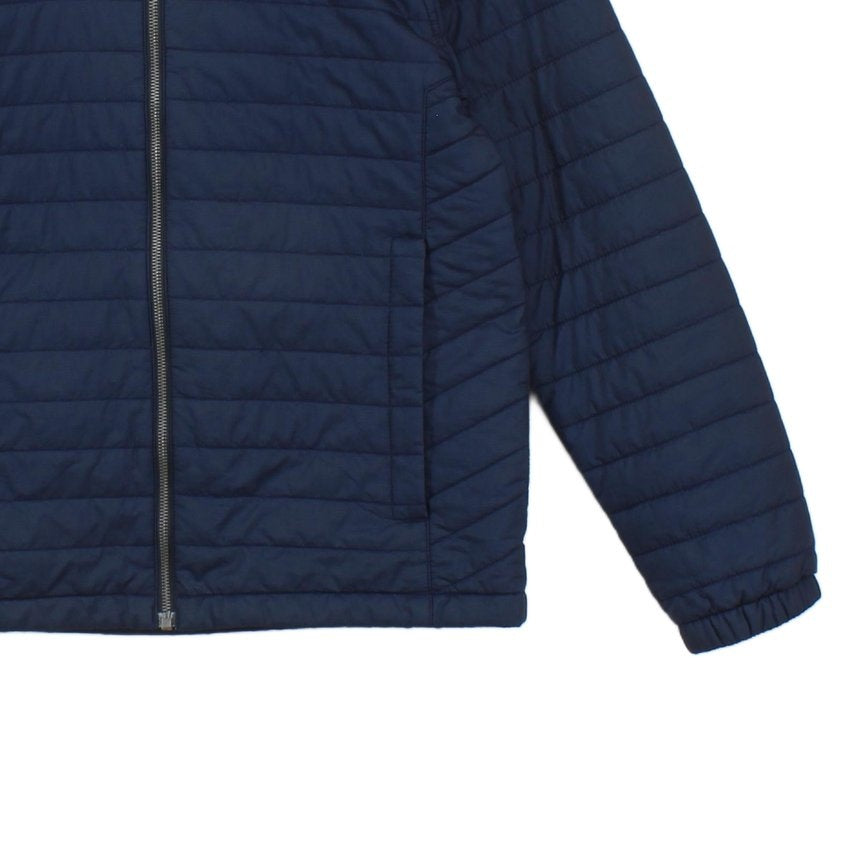 Mens Quilted Jacket Hooded Full Zip