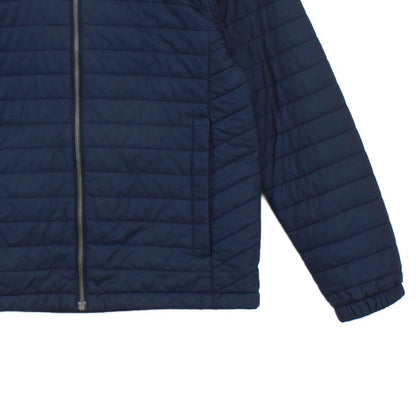 Mens Quilted Jacket Hooded Full Zip