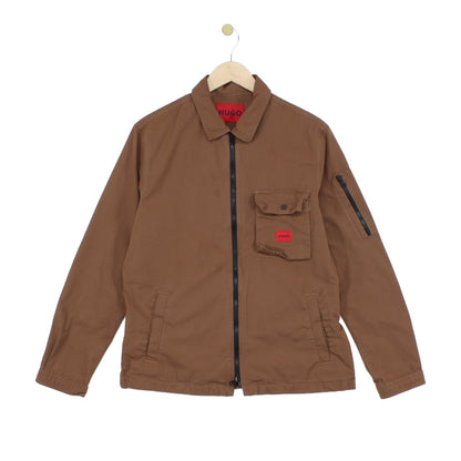 Mens Jacket Lightweight Full Zip Long Sleeve Pocket