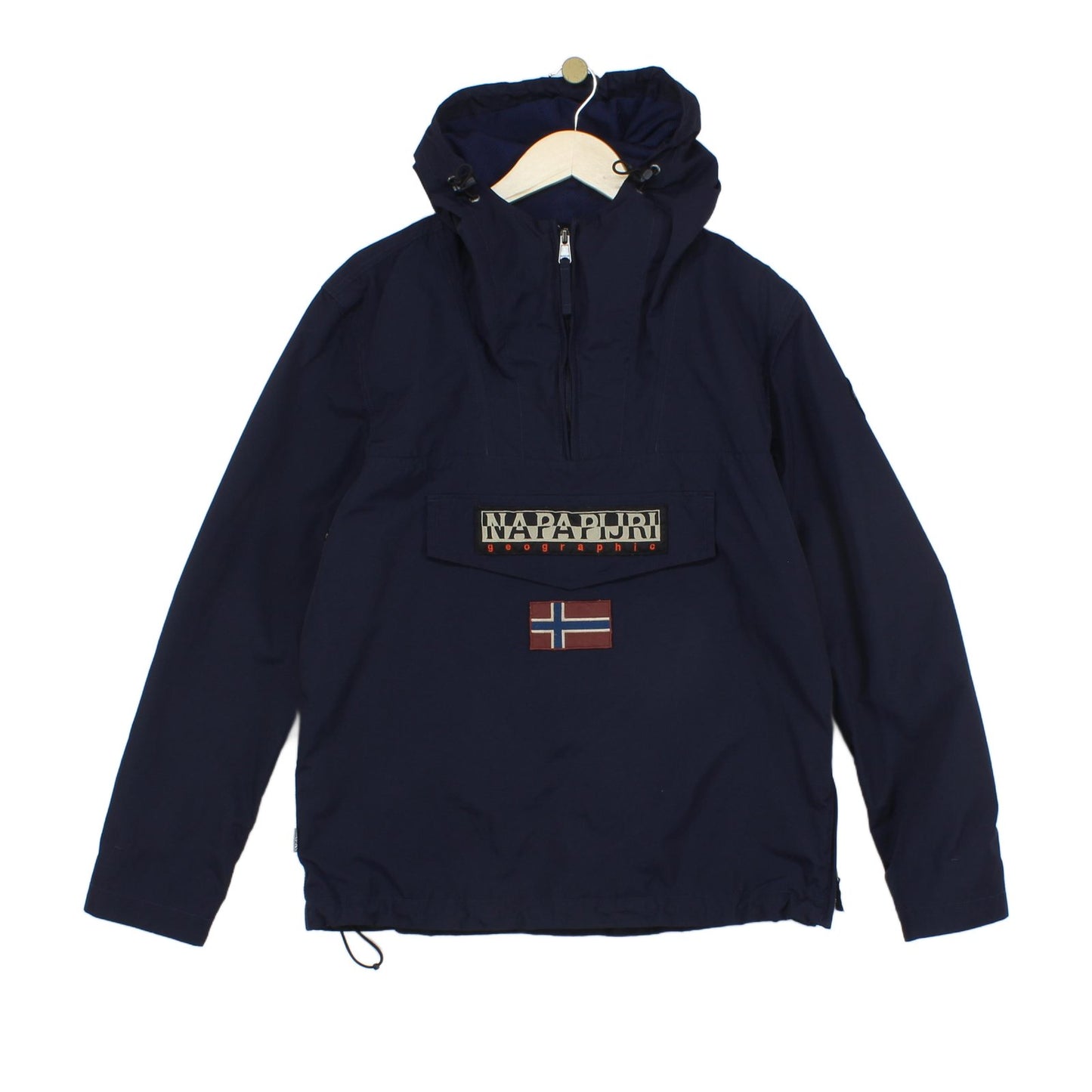 Mens Rainforest Jacket 1/4 Zip Hooded Anorak Outdoor