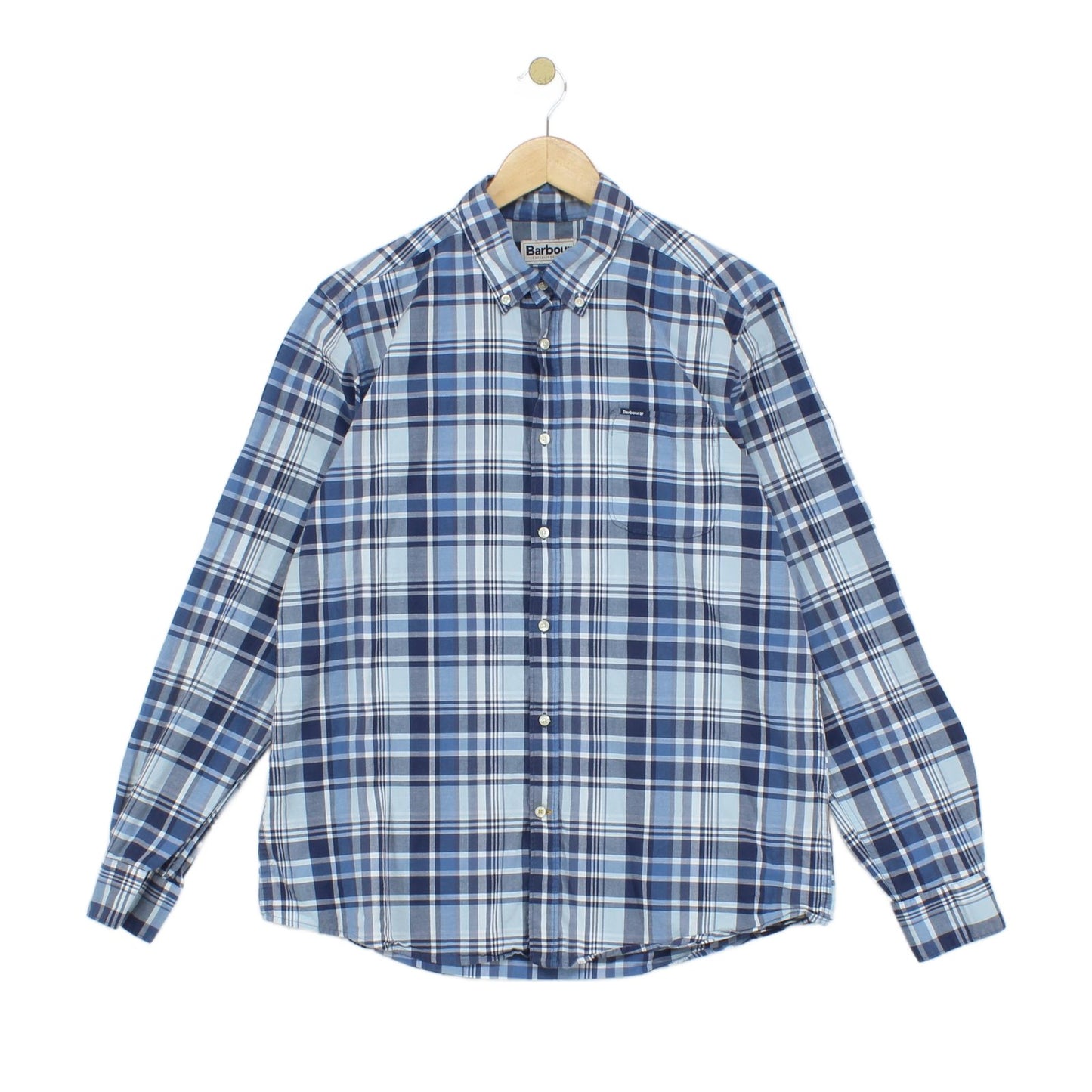 Mens Plaid Shirt Tailored Fit Long Sleeve