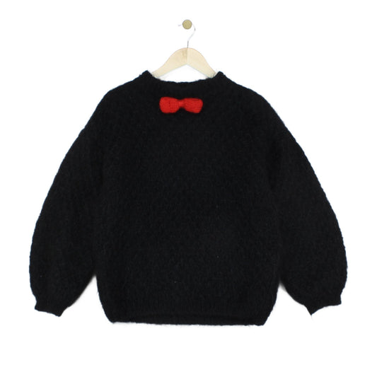 Womens Jumper Bowtie Alpaca Wool