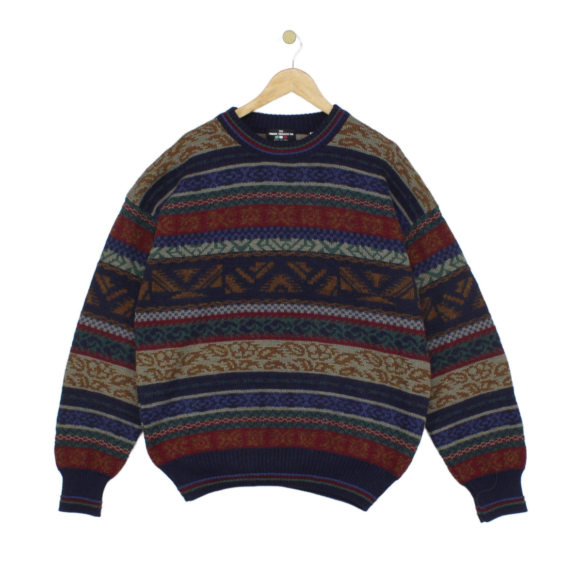Mens Abstract Jumper Made In Italy