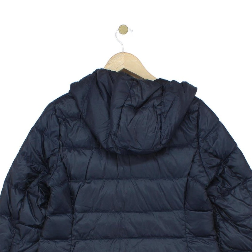 Womens Quilted Coat Puffer Hooded Full Zip Down