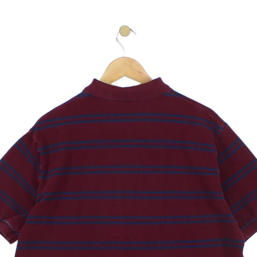 Mens Striped Polo Shirt Short Sleeve Classic