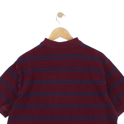 Mens Striped Polo Shirt Short Sleeve Classic