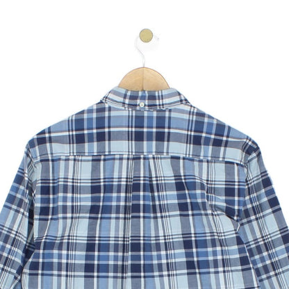 Mens Plaid Shirt Tailored Fit Long Sleeve