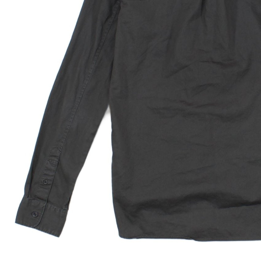 Mens Shirt Button Up Long Sleeve Modern