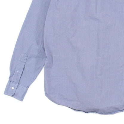 Mens Check Shirt Custom Fit Button Down Long Sleeve