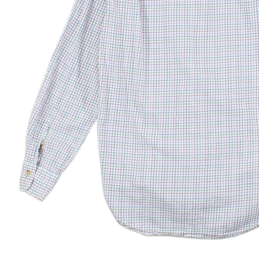 Mens Check Shirt Button Down Classic