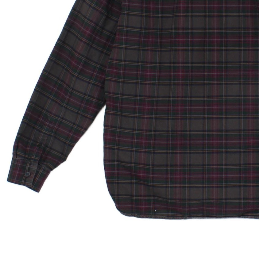 Mens Check Shirt Long Sleeve Button Up