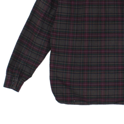 Mens Check Shirt Long Sleeve Button Up