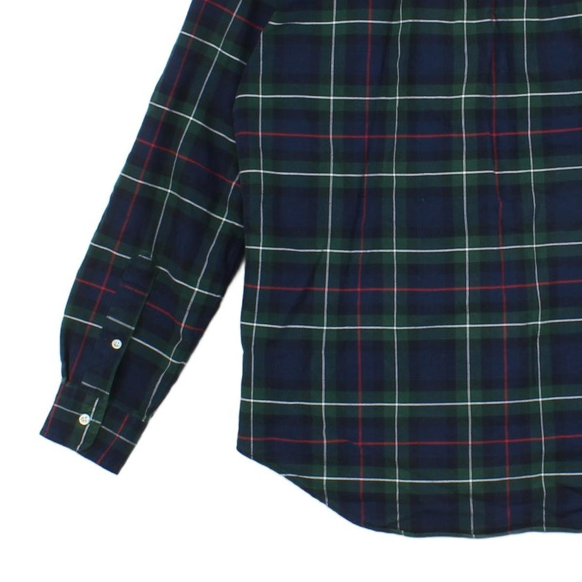 Mens Plaid Shirt Classic Fit Long Sleeve