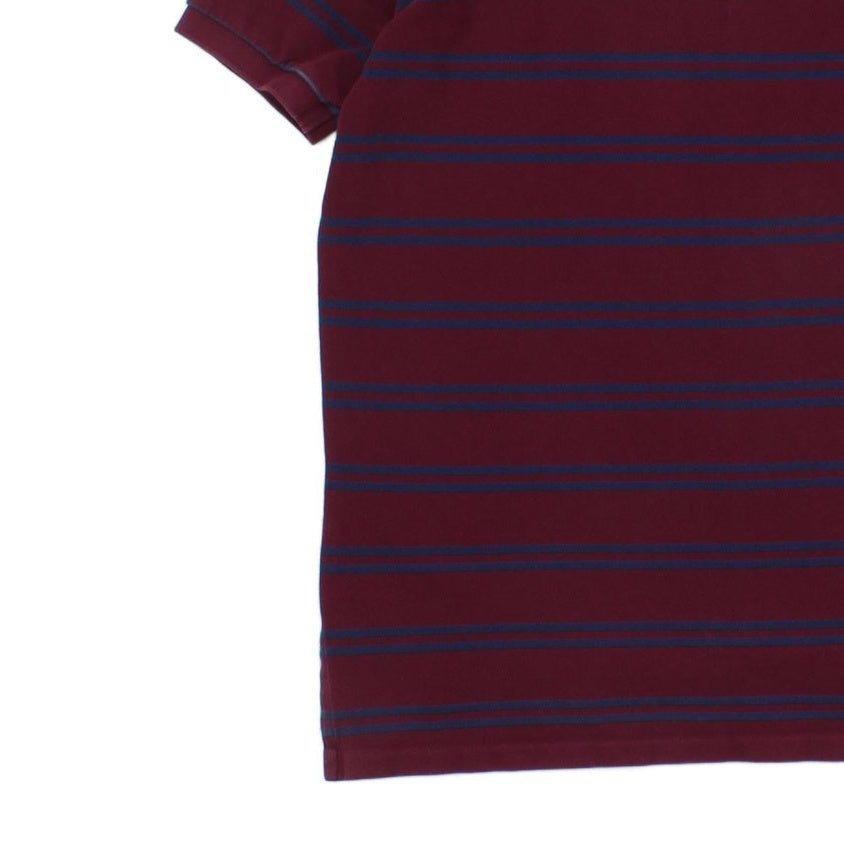 Mens Striped Polo Shirt Short Sleeve Classic
