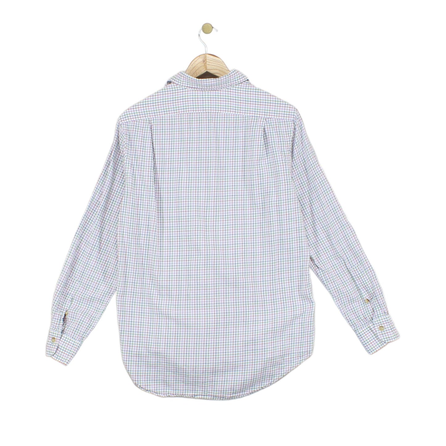 Mens Check Shirt Button Down Classic