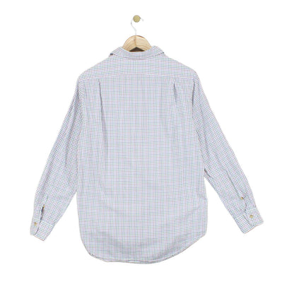 Mens Check Shirt Button Down Classic