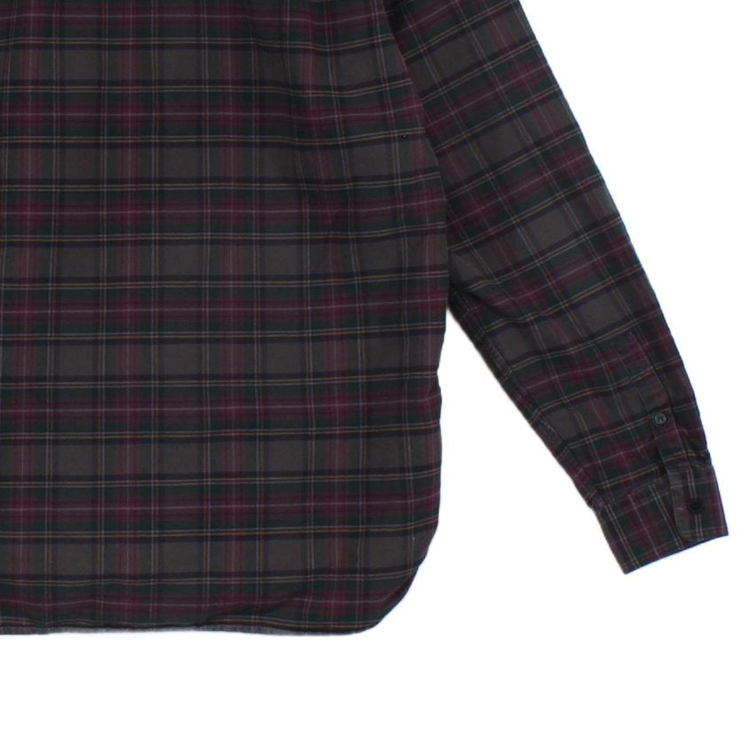 Mens Check Shirt Long Sleeve Button Up