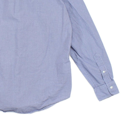 Mens Check Shirt Custom Fit Button Down Long Sleeve
