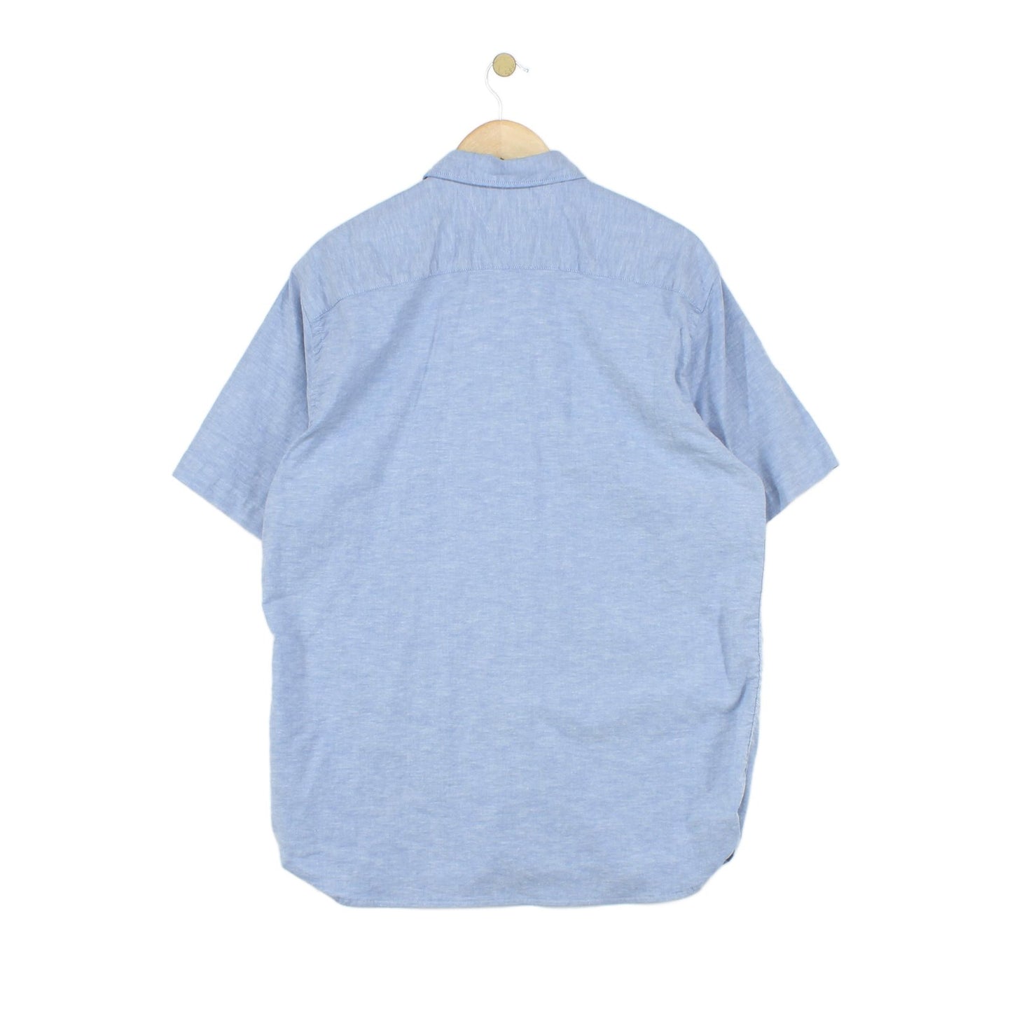Mens Shirt Stretch Button Up Short Sleeve Classic