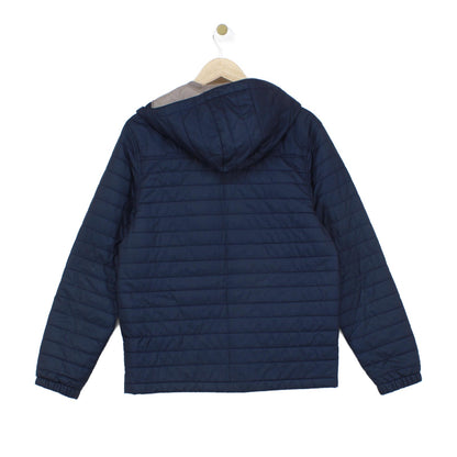 Mens Quilted Jacket Hooded Full Zip