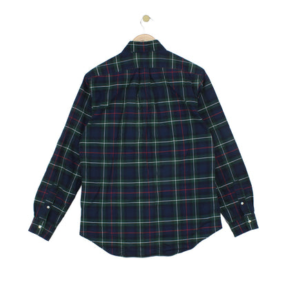 Mens Plaid Shirt Classic Fit Long Sleeve