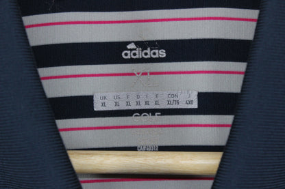Mens Striped Polo Shirt Short Sleeve Golf