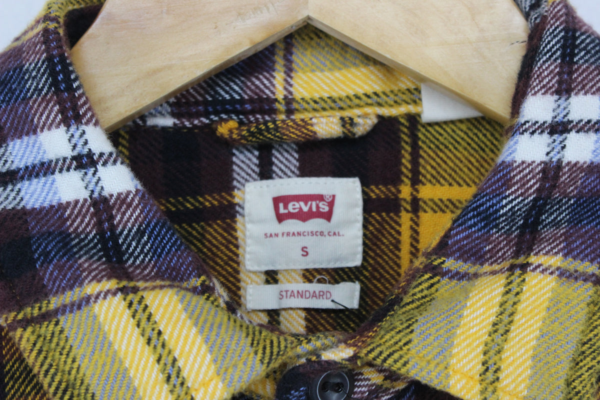 Mens Flannel Plaid Shirt Button Up Long Sleeve