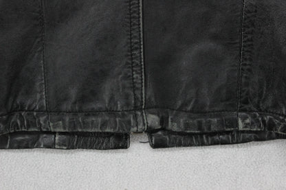 Mens Leather Jacket Biker Slim Fit