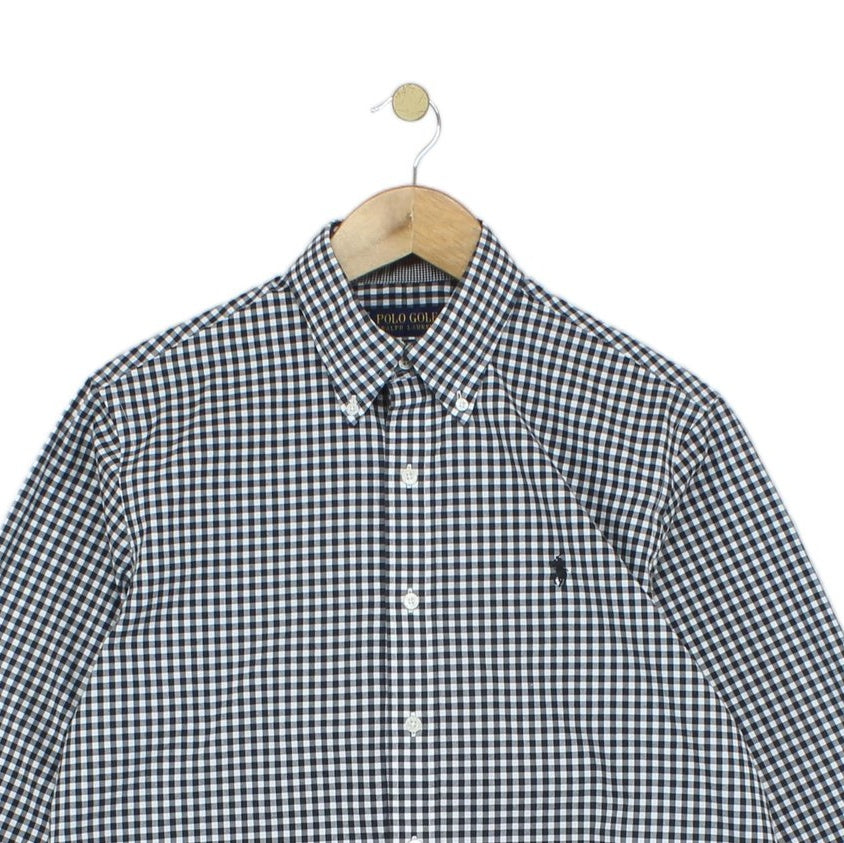 Mens Check Shirt Button Up Non Iron