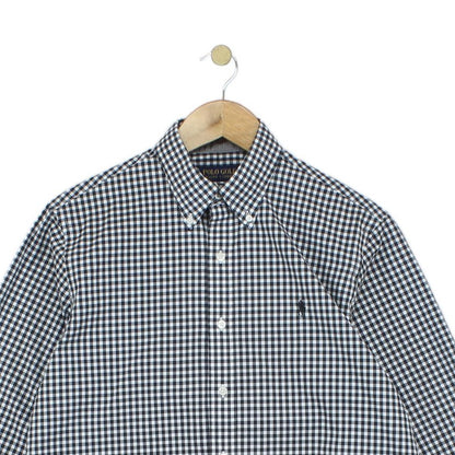 Mens Check Shirt Button Up Non Iron