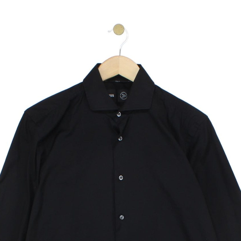 Mens Shirt Slim Fit Formal Button Up Stretch