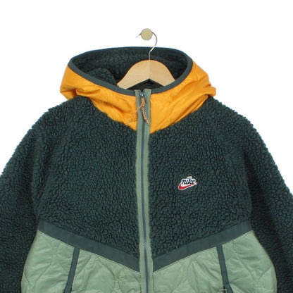 Mens Sherpa Fleece Jacket Hooded Outdoor