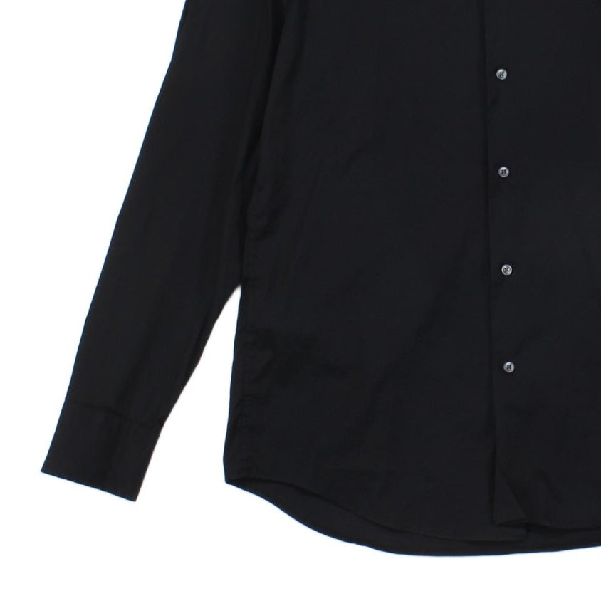 Mens Shirt Slim Fit Formal Button Up Stretch
