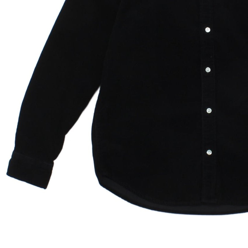 Mens Corduroy Shirt Button Up Long Sleeve Workwear