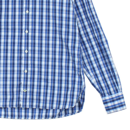 Mens Check Shirt Long Sleeve Button Up