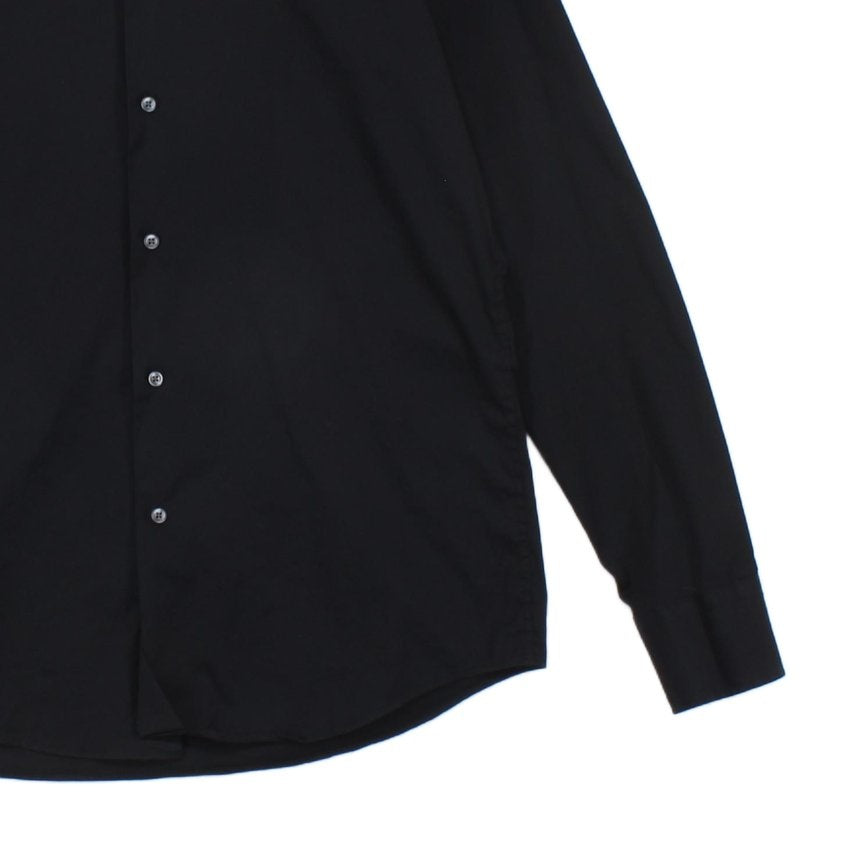 Mens Shirt Slim Fit Formal Button Up Stretch